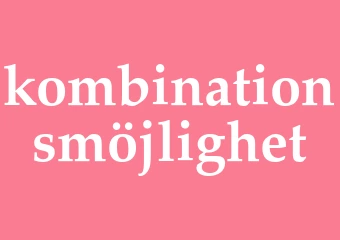 Synonym kombinationsmöjlighet
