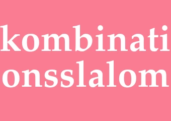 Synonym kombinationsslalom