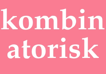 Synonym kombinatorisk