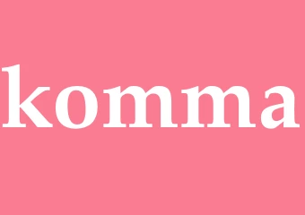 Synonym komma