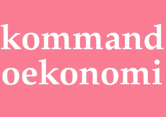 Synonym kommandoekonomi
