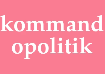 Synonym kommandopolitik