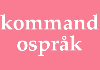 Synonym kommandospråk