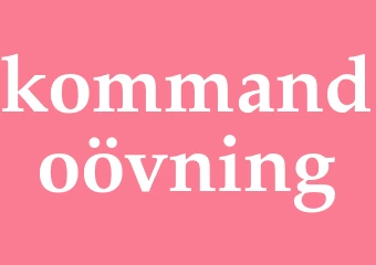 Synonym kommandoövning