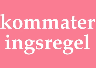 Synonym kommateringsregel