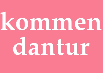 Synonym kommendantur