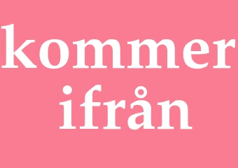 Synonym kommer ifrån