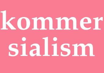 Synonym kommersialism