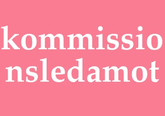 Synonym kommissionsledamot