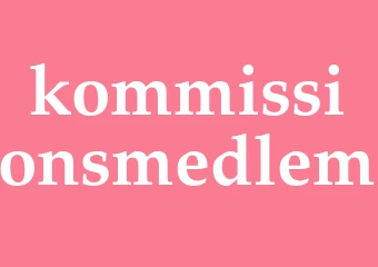 Synonym kommissionsmedlem