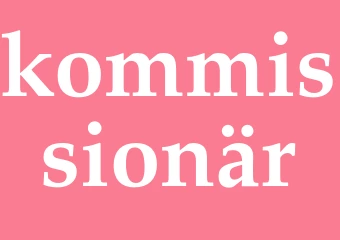 Synonym kommissionär