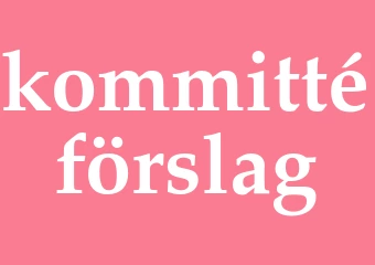 Synonym kommittéförslag