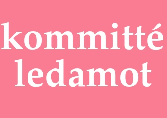 Synonym kommittéledamot