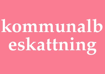 Synonym kommunalbeskattning