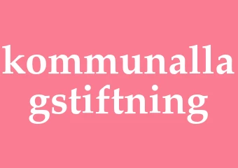 Synonym kommunallagstiftning
