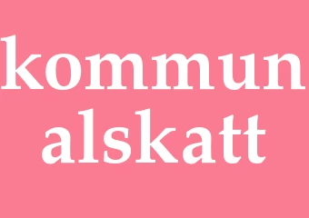Synonym kommunalskatt