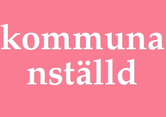 Synonym kommunanställd