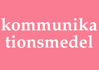 Synonym kommunikationsmedel