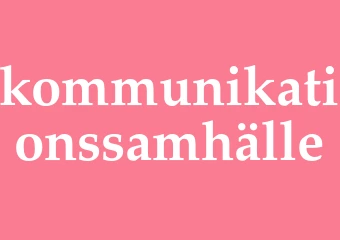 Synonym kommunikationssamhälle