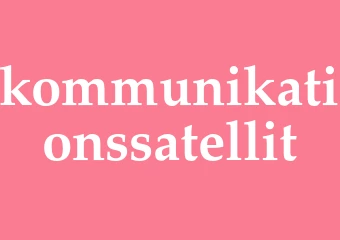 Synonym kommunikationssatellit