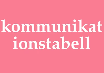 Synonym kommunikationstabell
