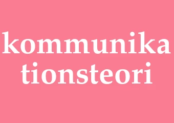 Synonym kommunikationsteori