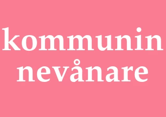 Synonym kommuninnevånare