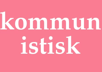 Synonym kommunistisk