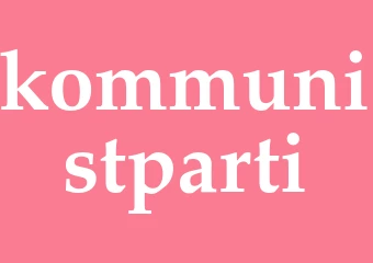 Synonym kommunistparti