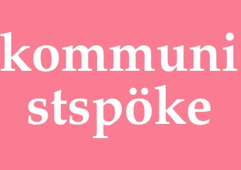 Synonym kommunistspöke