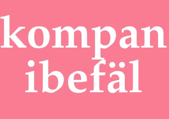 Synonym kompanibefäl