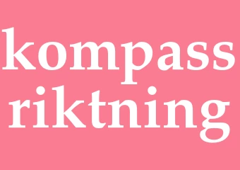 Synonym kompassriktning