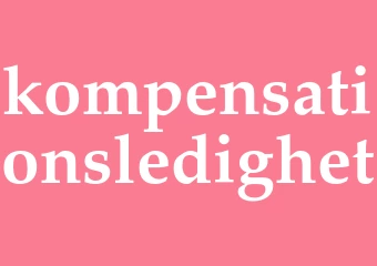 Synonym kompensationsledighet