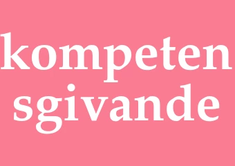 Synonym kompetensgivande