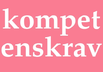 Synonym kompetenskrav