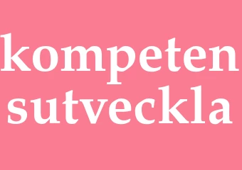 Synonym kompetensutveckla