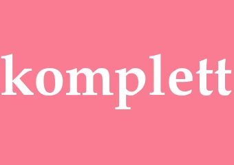 Synonym komplett