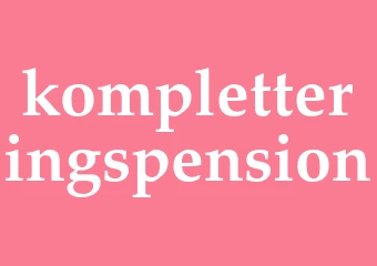 Synonym kompletteringspension
