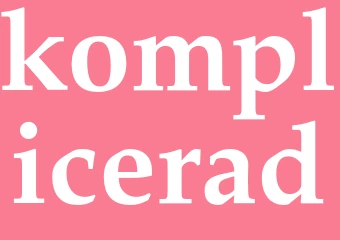 Synonym komplicerad