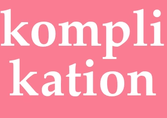 Synonym komplikation