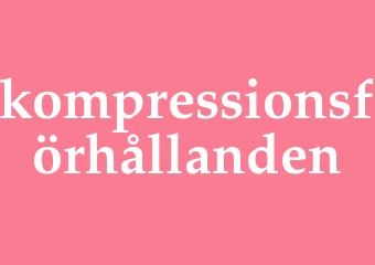 Synonym kompressionsförhållanden