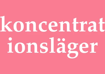 Synonym koncentrationsläger