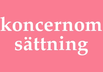 Synonym koncernomsättning