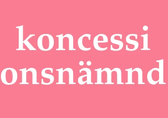 Synonym koncessionsnämnd
