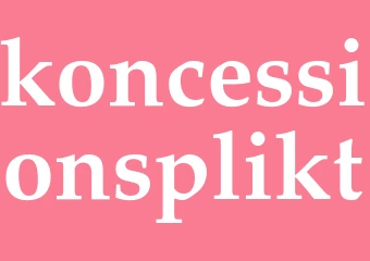 Synonym koncessionsplikt