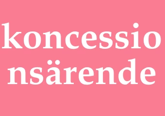 Synonym koncessionsärende
