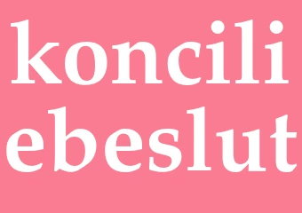 Synonym konciliebeslut