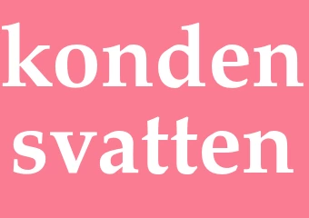 Synonym kondensvatten