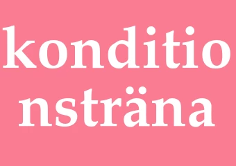 Synonym konditionsträna