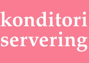 Synonym konditoriservering
